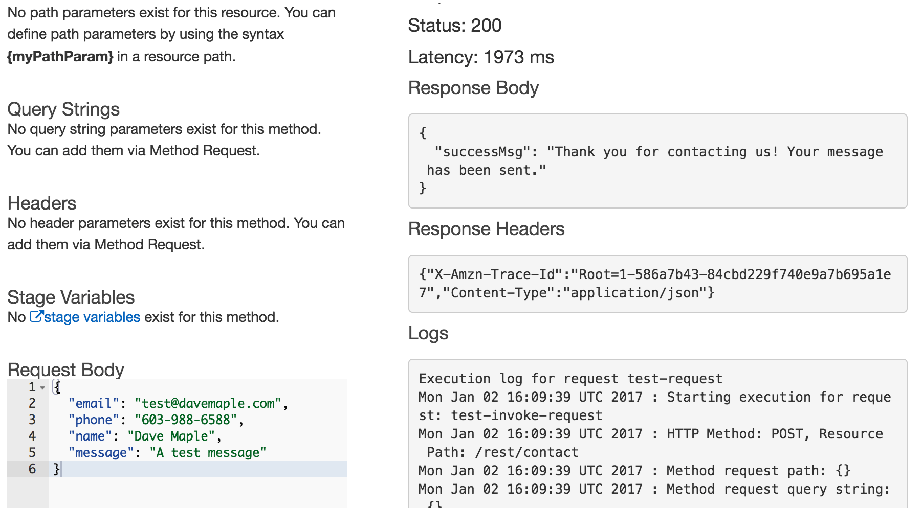 API Gateway Test